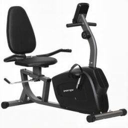 Sportnow Cyclette da Casa orizzontale con monitor LCD e 8 Livelli di Resistenza Magnetica, Misurazione Pulsazioni, Sellino Regolabile Aosom Italy
