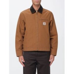 Carhartt Giacca Detroit in tela di cotone biologico con colletto in velluto Marrone Taglia S
