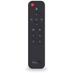 WIIM TELECOMANDO Remote telecomando Bluetooth per streamer audio , controllo musica wireless, Nero