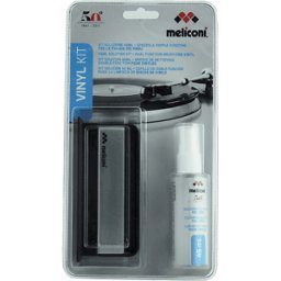 Meliconi KIT DI PULIZIA VINYL kit pulizia dischi vinile e giradischi, accessori manutenzione LP, rimozione polvere impronte