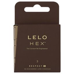 LELO Hex Respect XL - preservativo extra grande - conf. 3 pezzi