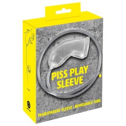 You2Toys Piss Play Sleeve - estensione per pene con tubo di scarico (trasparente)