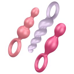 Satisfyer Booty Call - set di plug anali - colorato (3 pezzi)