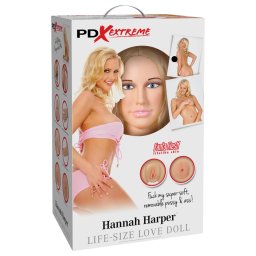 Pipedream Hannah Harper - bambola gonfiabile realistica 3D con volto realistico