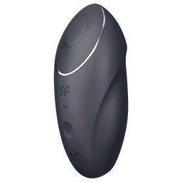 Satisfyer Tap & Climax 1 - vibratore clitorideo 2 in 1 - nero