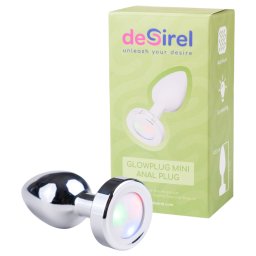 Desirel GlowPlug - plug anale luminoso piccolo - argento