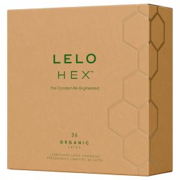 LELO Hex Organic - preservativi potenziati - lattice naturale - 36 pezzi