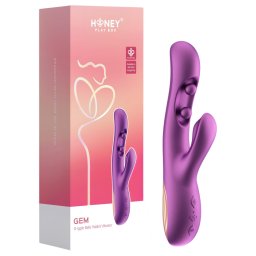 Honey Play Box Gem - Vibratore a perle per punto G e clitoride controllato da app (viola)
