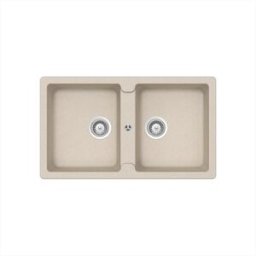 GLEM GAS Lavello 2 Vasche Glu862sa-avena