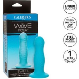 Plug Anale Calexotics Wave Rider Swell — Silicone, Blu