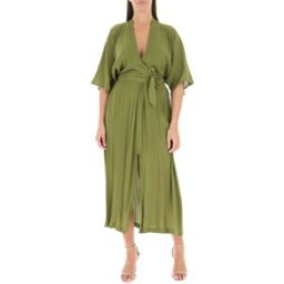Dixie Abito in viscosa VERDE OLIVA S