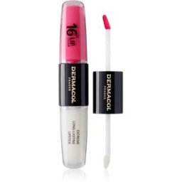 Dermacol 16H Lip Colour rossetto e lucidalabbra lunga tenuta colore 18 Cotton Candy 2x4 ml