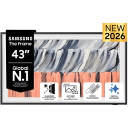 Samsung The Frame AI TV 43" QE43LS03HEUXZT 4K, Processore NQ4 Gen2, 4K Upscaling, Art Mode, Glare Free, Quantum HDR, Dolby Atmos & OTS Lite, Design, Vision Smart TV, 2026