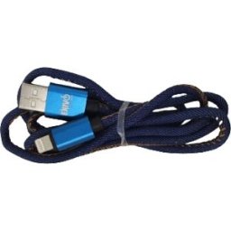 Enivoitech CAVO USB IPHONE 1M JEANS BLU