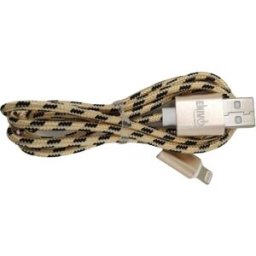 Enivoitech CAVO USB IPHONE 1M NYLON NERO/ORO