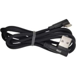 Enivoitech CAVO USB IPHONE 1M ATTACCO LATERALE JEANS NERO