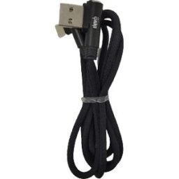 Enivoitech CAVO USB TIPO-C 1M ATTACCO LATERALE JEANS NERO