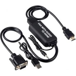 Enivoitech Cavo adattatore Da VGA a HDMI con audio