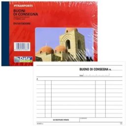 Blocchetto Buoni Consegna in triplice copia 33x3