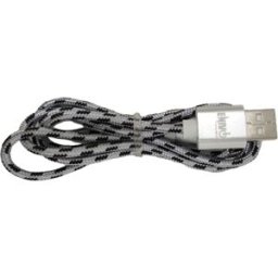 Enivoitech CAVO USB MICRO 1M NYLON NERO/ARGENTO