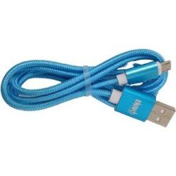 Enivoitech CAVO USB MICRO 1M NYLON AZZURRO