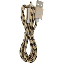 Enivoitech CAVO USB MICRO 1M NYLON NERO/ORO