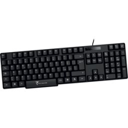 TECHMADE TASTIERA 104 TASTI QUERTY CON PORTA USB 2.0 TM-KB828
