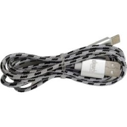 Enivoitech CAVO USB TIPO-C 1M NYLON NERO/ARGENTO
