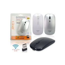 LINQ Mouse wireless ricaricabile 2.4g 500mah W689C BIANCO