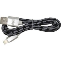Enivoitech CAVO USB IPHONE 1M NYLON NERO/GRIGIO