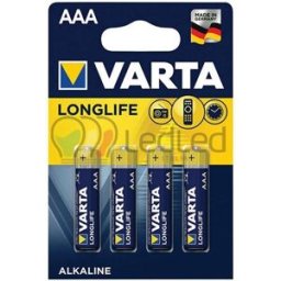 Batteria ALKALINE AAA MiniStilo Varta 1.5V 4x1