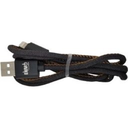 Enivoitech CAVO USB IPHONE 1M JEANS NERO
