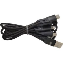 Enivoitech CAVO USB 3in1 1.2M NYLON NERO