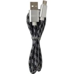 Enivoitech CAVO USB MICRO 1M NYLON NERO/GRIGIO