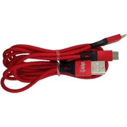 Enivoitech CAVO USB 3in1 1.2M NYLON ROSSO
