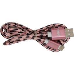 Enivoitech CAVO USB TIPO-C 1M NYLON NERO/ROSA
