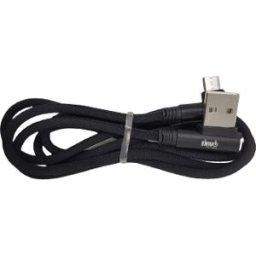 Enivoitech CAVO USB MICRO 1M ATTACCO LATERALE JEANS NERO