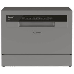 Candy LAVASTOVIGLIE Libera installazione (FS) CP 6E51LS, Programmi 5, Dimensioni: L 55 cm, A 44,3 P 50,1 Rumorosità 51 dB(A), Consumo di acqua 6,5 l, Moonlight Silver, Classe E