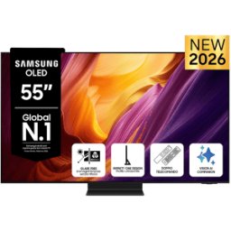Samsung OLED AI TV 65" QE65S95HFTXZT 4K, Processore NQ4 Gen3, 4K Upscaling Pro, Glare Free, HDR Motion Xcelerator 165Hz, Dolby Atmos & OTS+, Infinity One Design, Vision Smart TV, 2026
