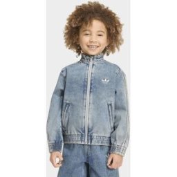Adidas Giacca Da Allenamento Firebird Loose Denim - Blu, blu blu Bambino taglia 6-7Y