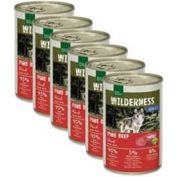 Kit Risparmio 6x400G Real Nature Wilderness Dog Adult MANZO