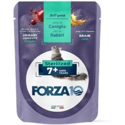 Forza10 Cat Senior Botanicat Patè 7+ Sterilized Multipack 24x80g CONIGLIO