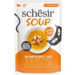 Schesir Cat Soup Busta Multipack 12x40G TONNETTO CAROTE E ZUCCA