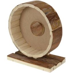 AniOne Ruota in Legno Naturale Ella per Roditori 20CM
