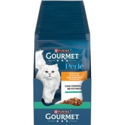 Gourmet Perle Filettini In Salsa Cat Busta Multipack 26x85G CONIGLIO