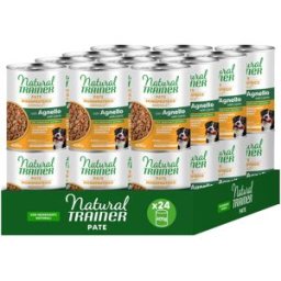 Kit Risparmio 24x400G Natural Trainer Monoproteico Dog Lattina Multipack AGNELLO