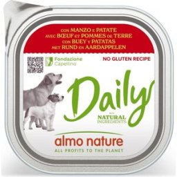 Almo Nature Daily Dog Vaschetta Multipack 9x300G MANZO E PATATE