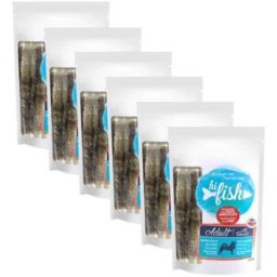 Kit Risparmio 6x70G Hi Fish Snack Cane Bastoncini Arrotolati PESCE