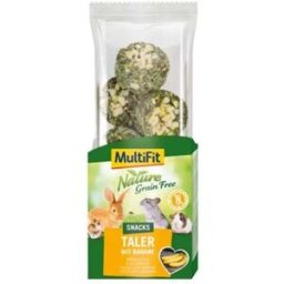 MultiFit Snack per Roditori Taler Senza Cereali 100G BANANA