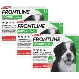 Frontline Combo Cani Antiparassitario Contro Pulci, Zecche E Pidocchi +40Kg KIT 9 PIPETTE